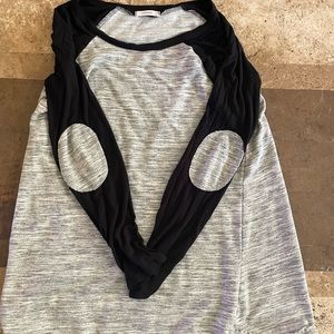 Size large Black and gray long sleeve shirt by Cherish